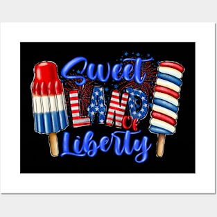 Sweet Land Liberty 4th Of July Cool Patriotic American Posters and Art